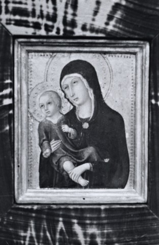 Anonimo — Sano di Pietro - sec. XV - Madonna con Bambino — insieme